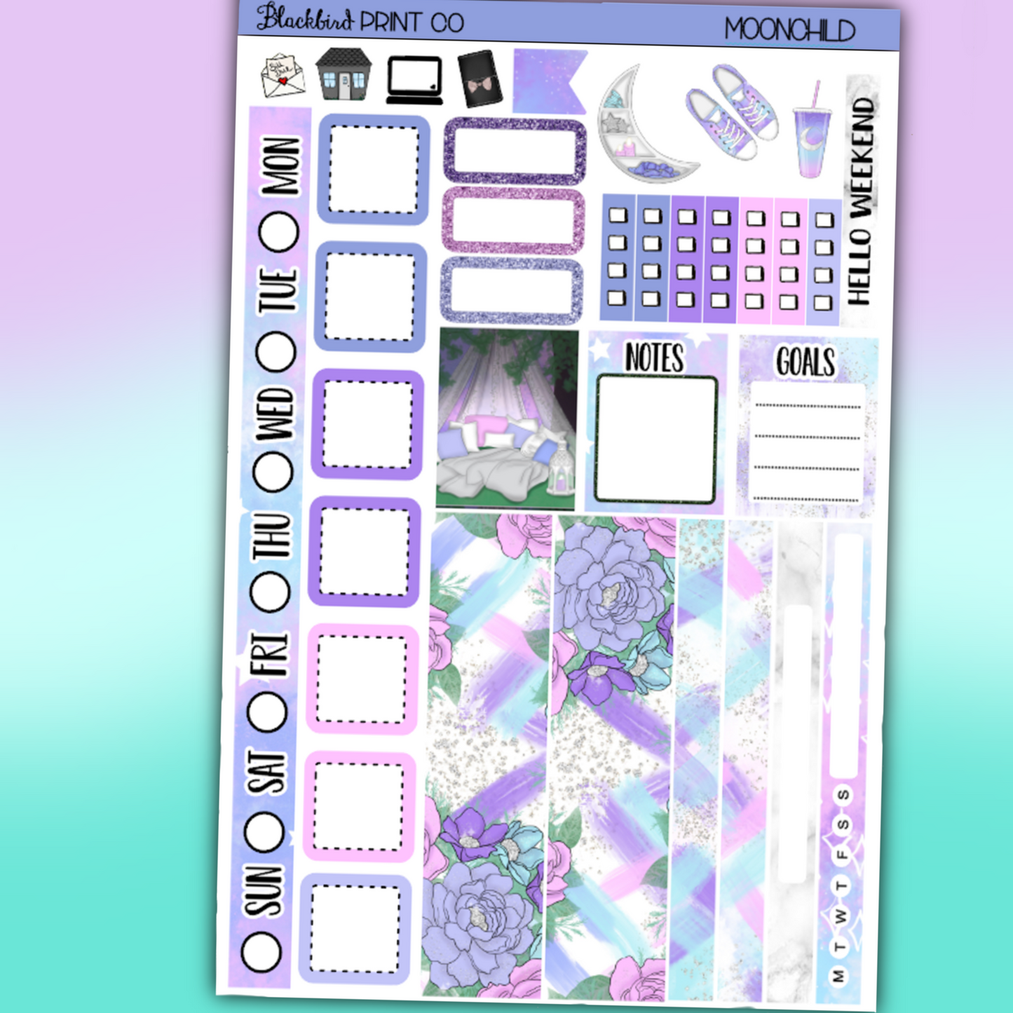 Moonchild | for Hobo Weeks / Mini Weeks Planners