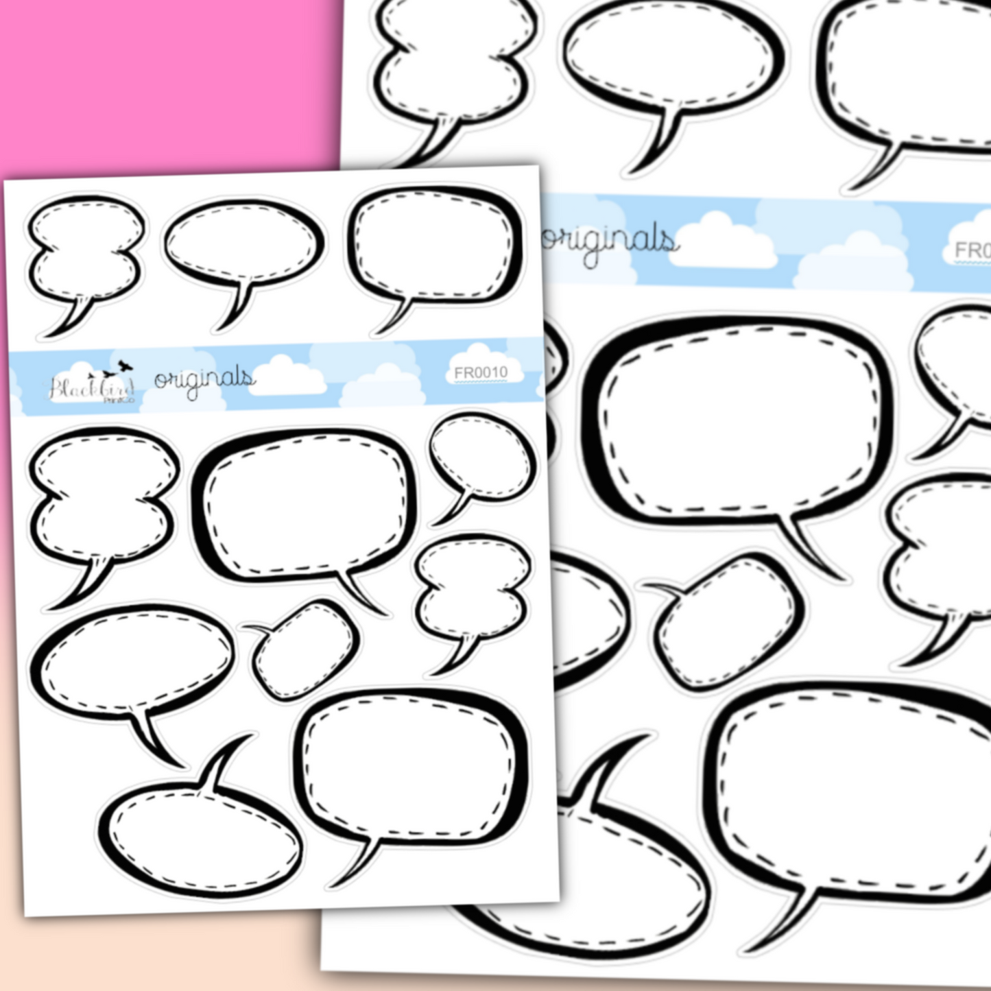 Speech Bubble - Hand Drawn Planner Stickers