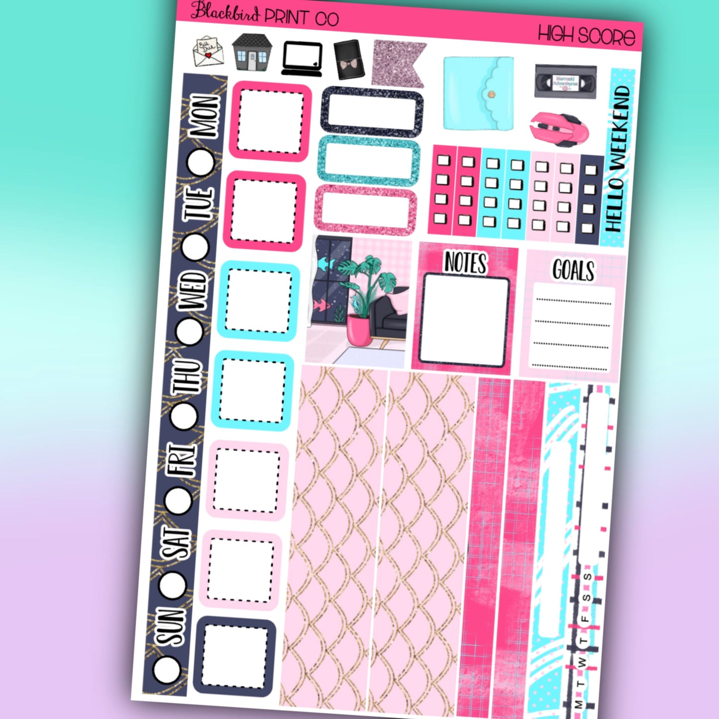 High Score | for Hobo Weeks / Mini Weeks Planners