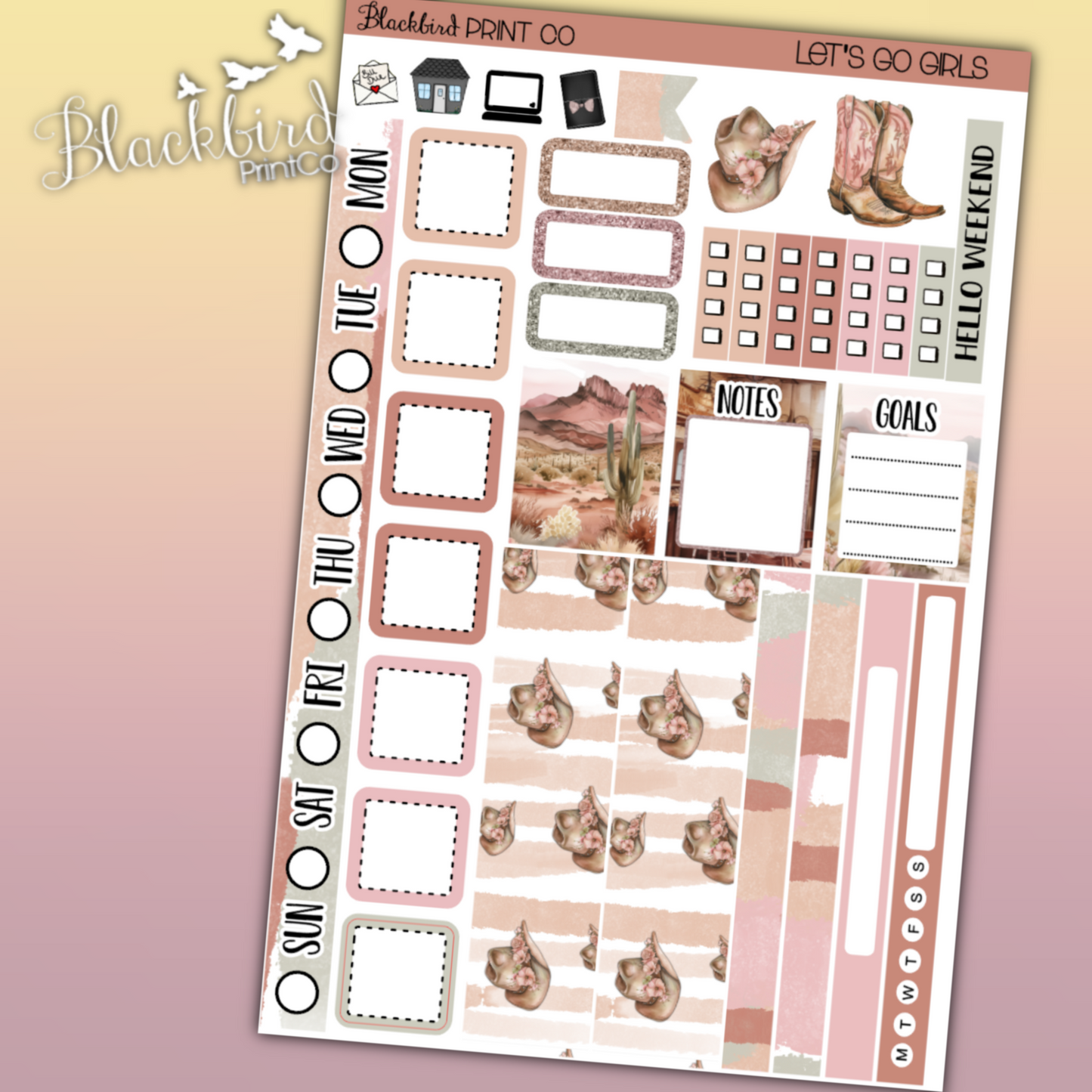 Let's Go Girls | for Hobo Weeks / Mini Weeks Planners