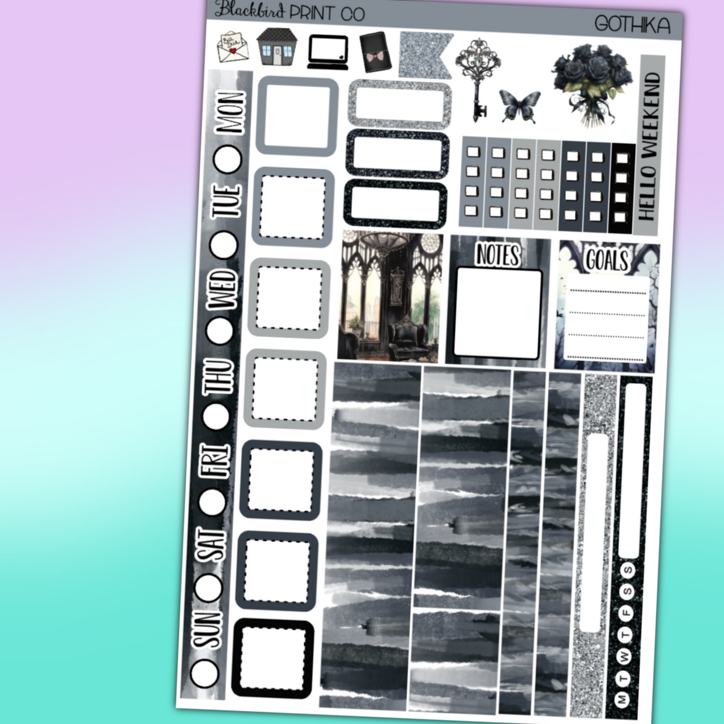 Gothika | for Hobo Weeks / Mini Weeks Planners