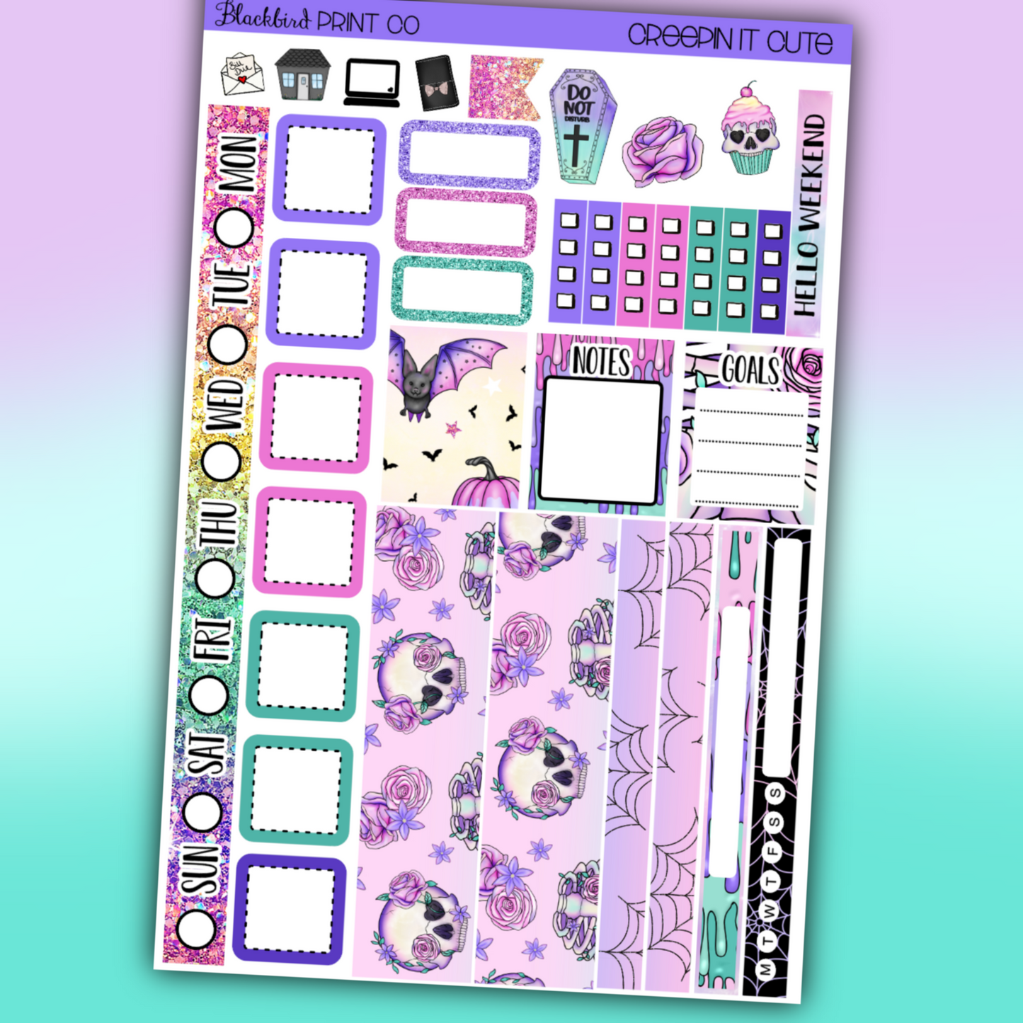 Creepin It Cute | for Hobo Weeks / Mini Weeks Planners