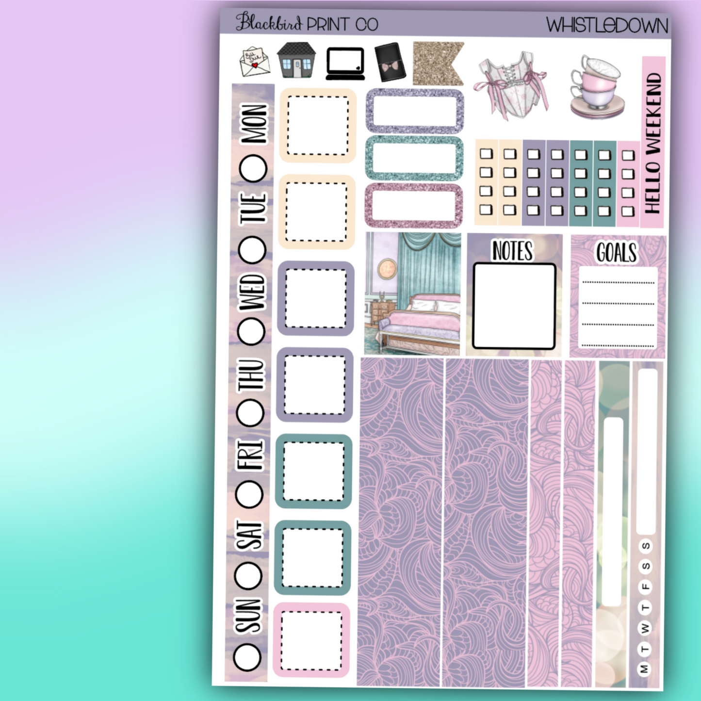 Whistledown | for Hobo Weeks / Mini Weeks Planners