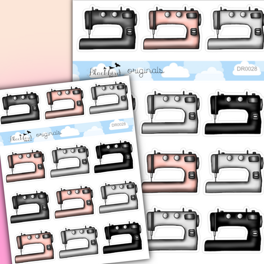 Sewing Machines - Hand Drawn Planner Stickers