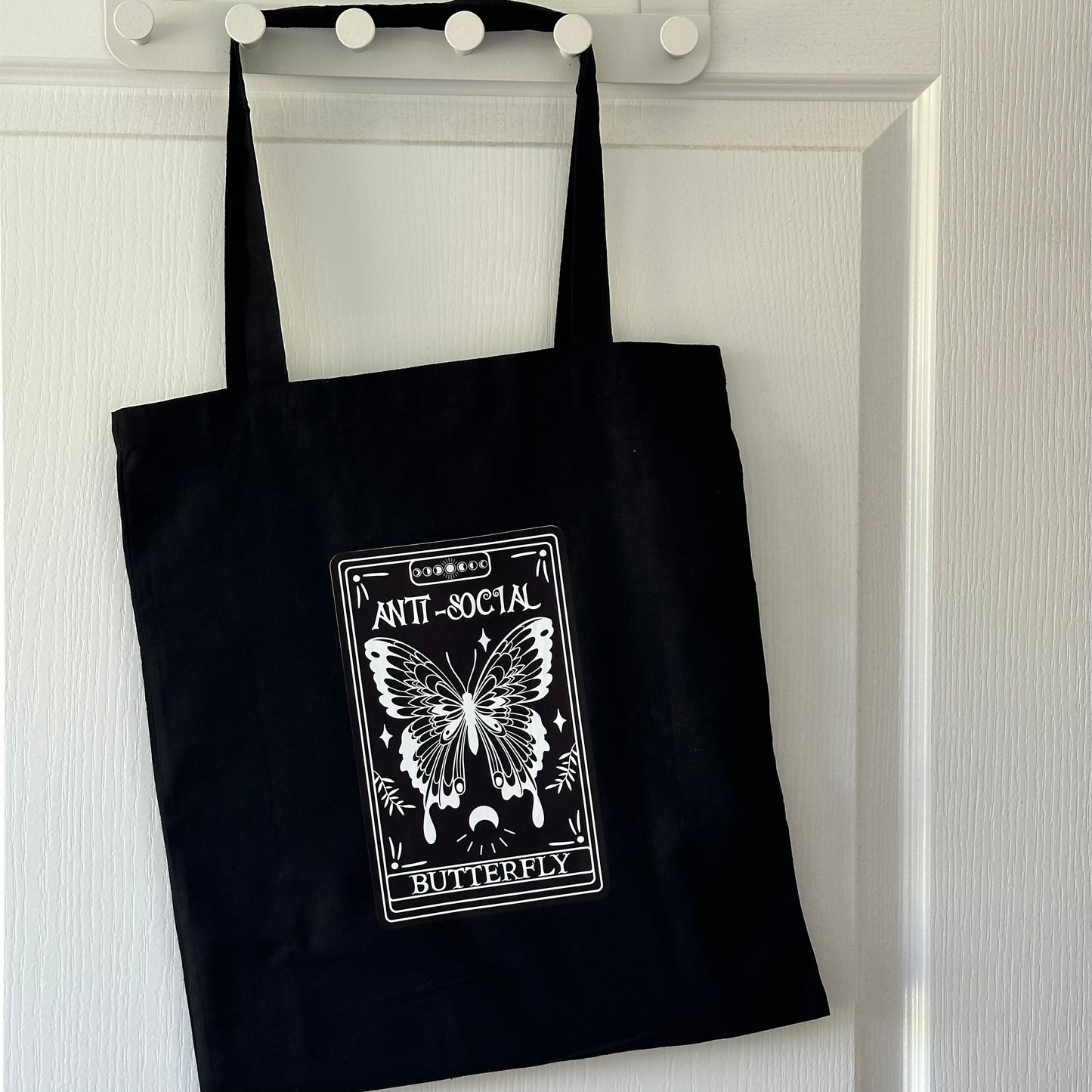 Anti-Social Butterfly - Cotton Tote Bag