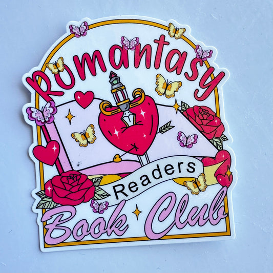 Romantasy Readers Book Club - Waterproof Vinyl Sticker