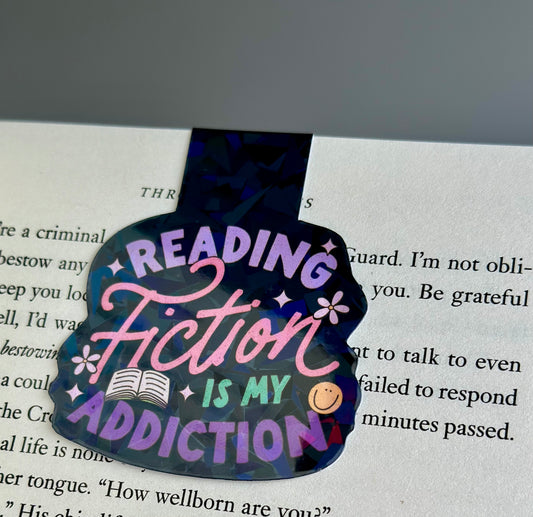 Reading Fiction is my Addiction - Magnetic Bookmark