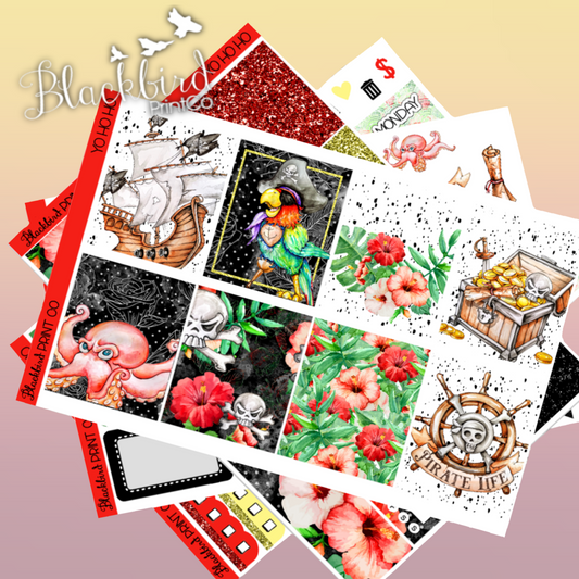 Yo Ho Ho | Planner Sticker Kit for Erin Condren Vertical