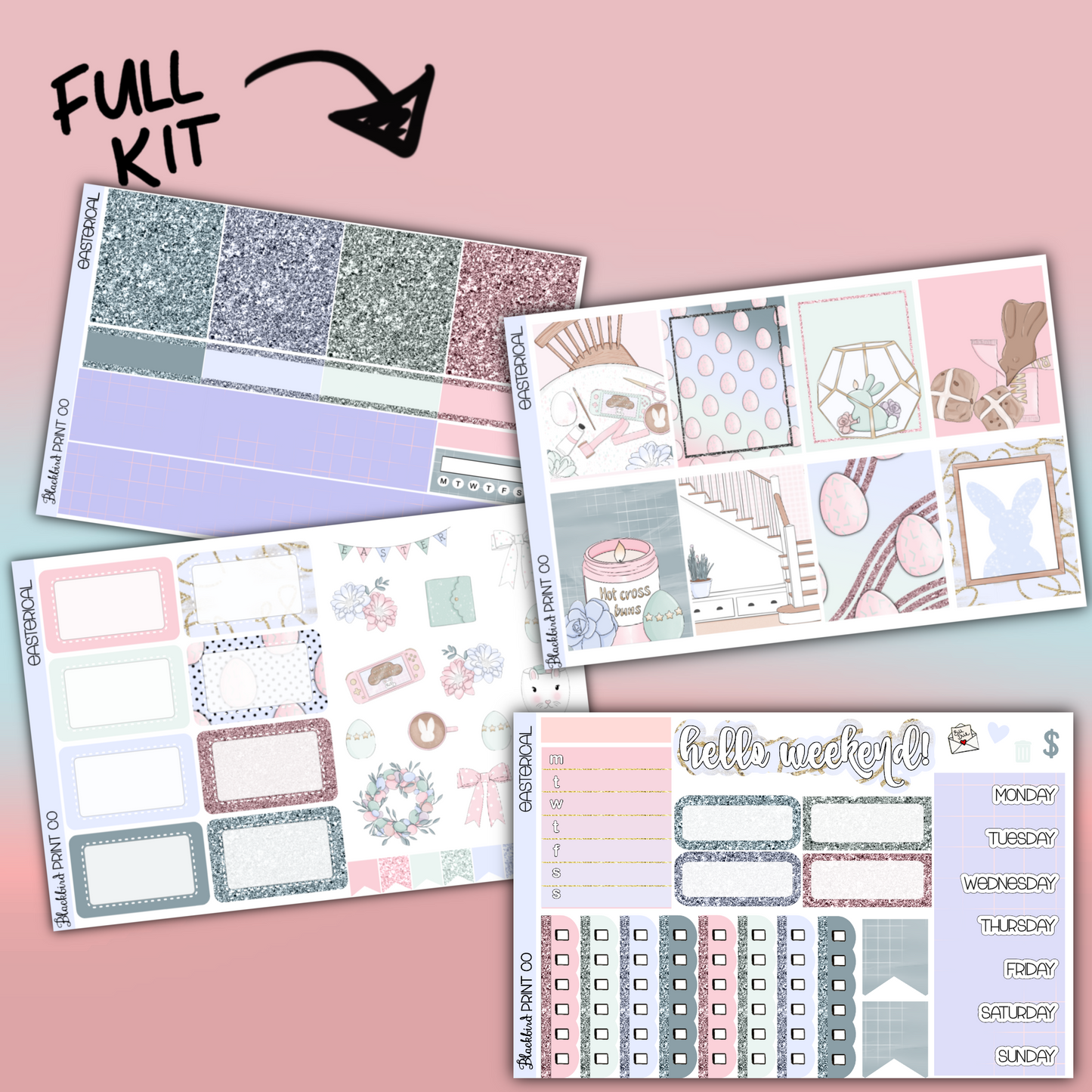 Easterical | Planner Sticker Kit for Vertical Planners
