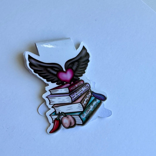 Spicy Book Stack - Magnetic Bookmark