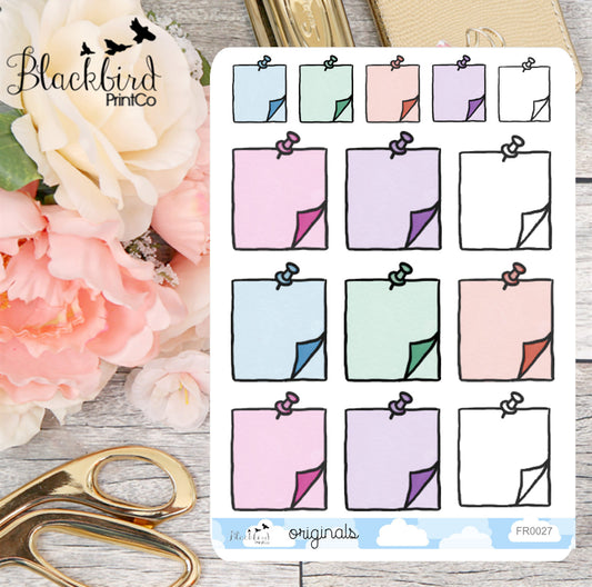 Notepads - Hand Drawn Planner Stickers